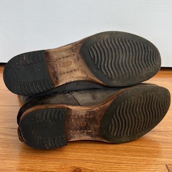 UGG 3182 Cailyn Chevron Grey Suede Distressed Boots sz 7.5 - Picture 8 of 13